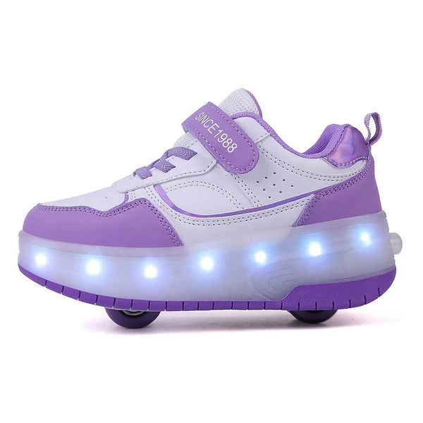 FlashRider – Leuchtende Roller-Sneaker für Kinder | Spaß & Sicherheit mit LED-Lichtspektakel