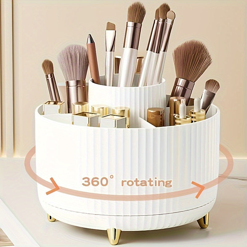 Cosmetic Organizer Rotating Countertop Storage with 5 Sections