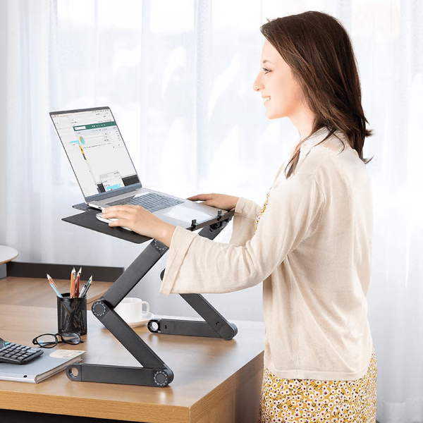 Adjustable and Foldable Laptop Stand Rotating Multi-Angle Support