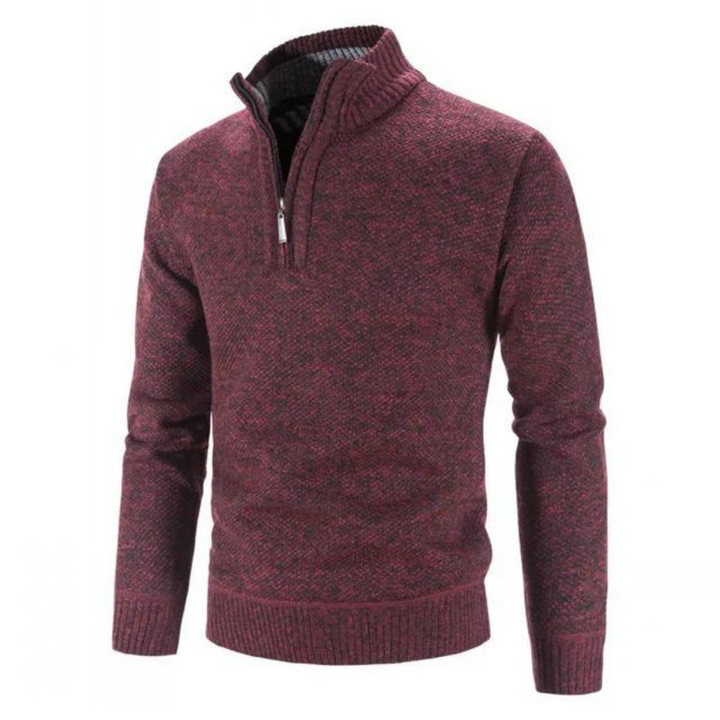 Herren Winterpullover Mit Langarm | Halb Reißverschluss