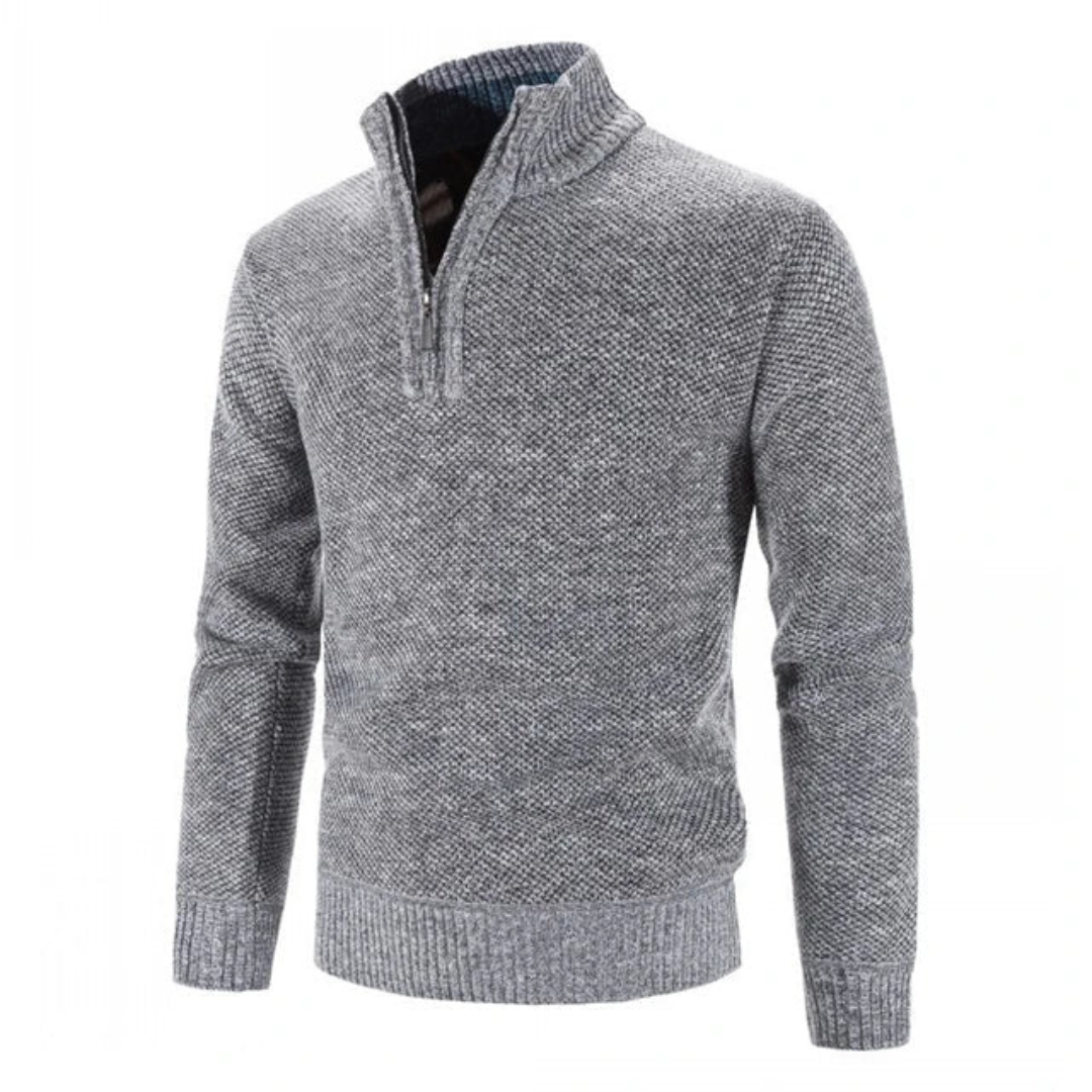 Herren Winterpullover Mit Langarm | Halb Reißverschluss
