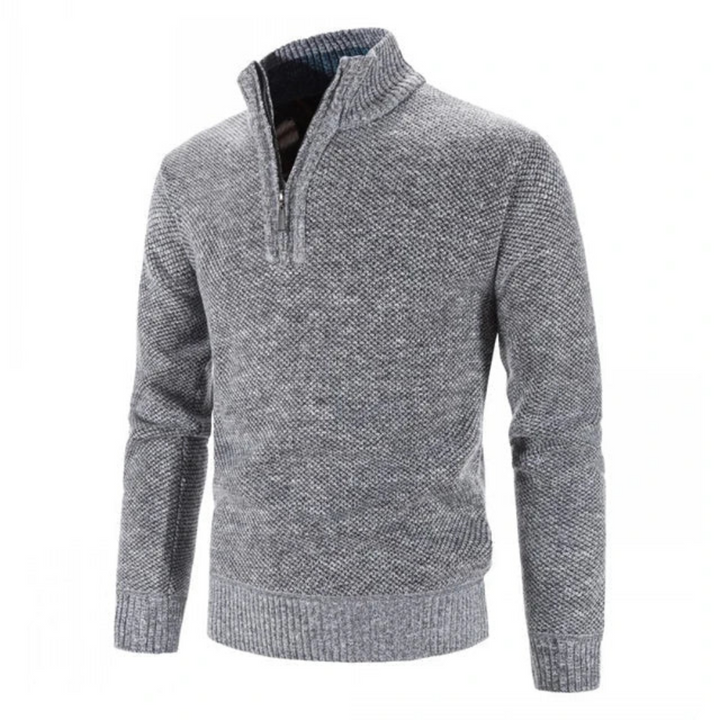 Herren Winterpullover Mit Langarm | Halb Reißverschluss