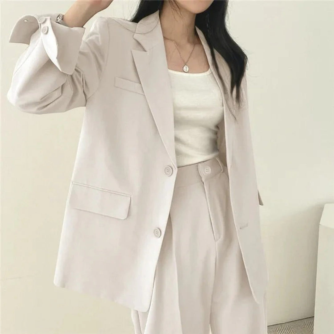Amandine | Lässiges Blazer-set In Übergröße Für Damen