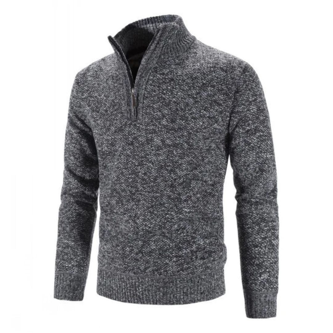 Herren Winterpullover Mit Langarm | Halb Reißverschluss
