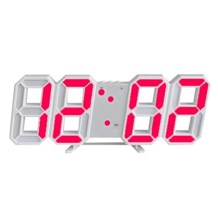 Digital LED Wall Clock with Auto Dimming Display