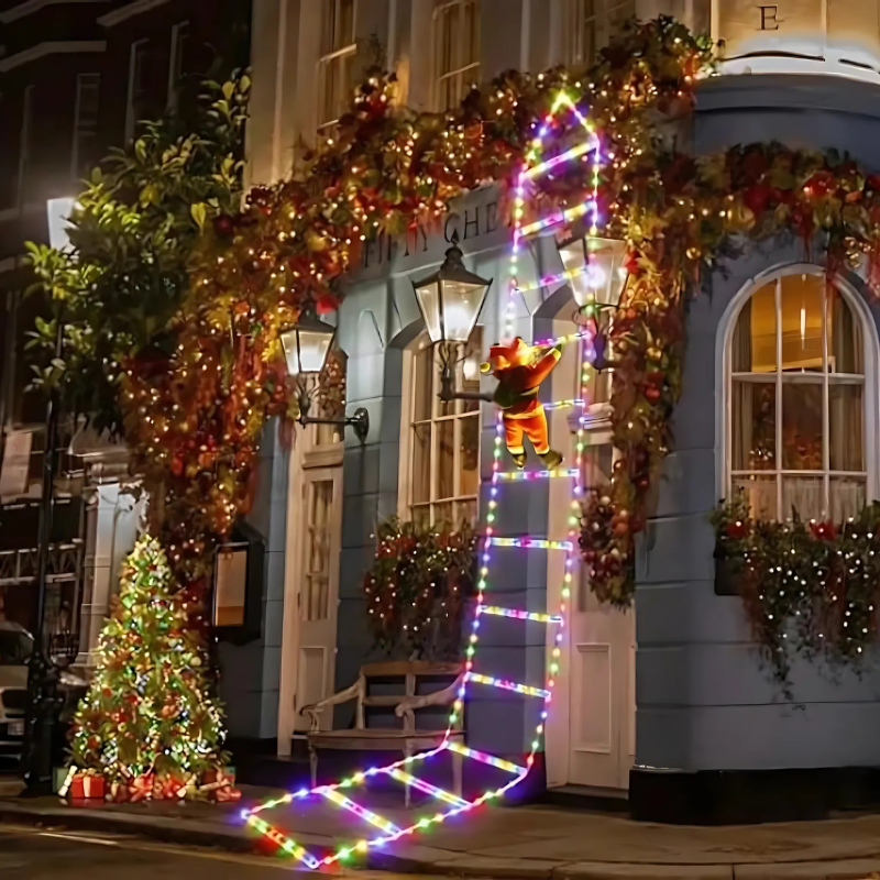 Festive Climbing Santa LED Lights Hanging Christmas Decoration