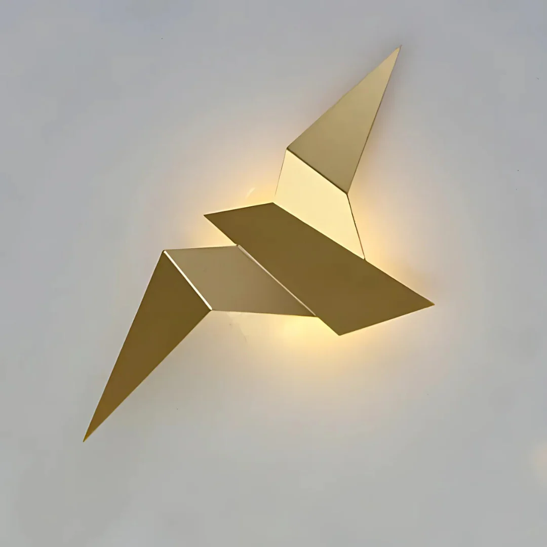 Origami-Wandlampe – Kreatives & Einzigartiges Design für stilvolle Innenräume | Dekorative Wandbeleuchtung für Wohnzimmer, Flur & Schlafzimmer