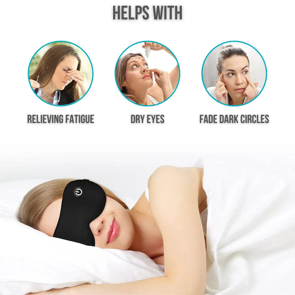 Rechargeable Heated Eye Mask with Adjustable Warm Settings