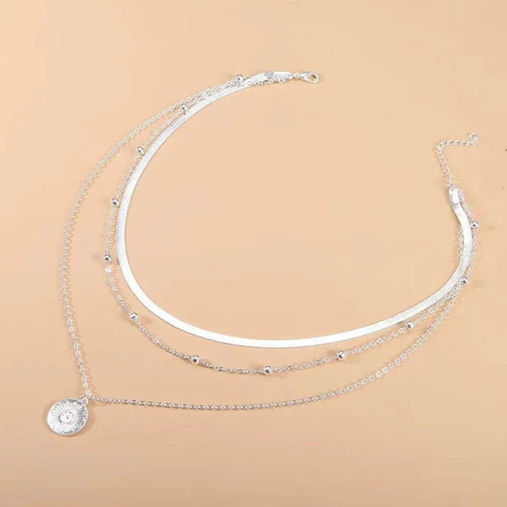 Silberne Dreifach-Halskette – Elegantes & Vielseitiges Schmuckstück für jeden Anlass | Layer-Look mit zeitlosem Stil
