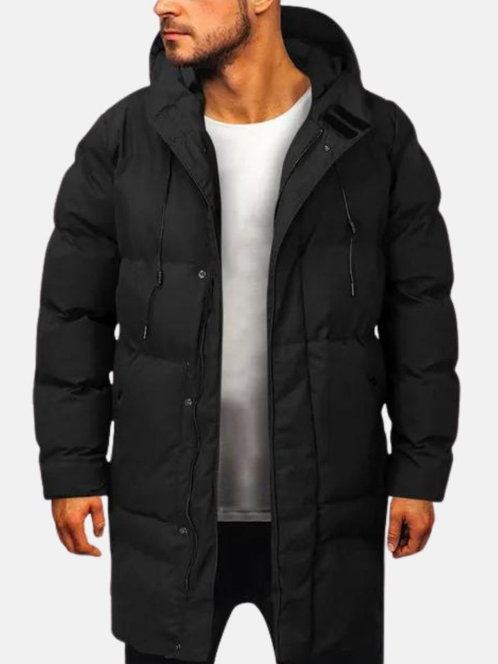 Lange Parkajacke Mit Kapuze Für Herren | Winter