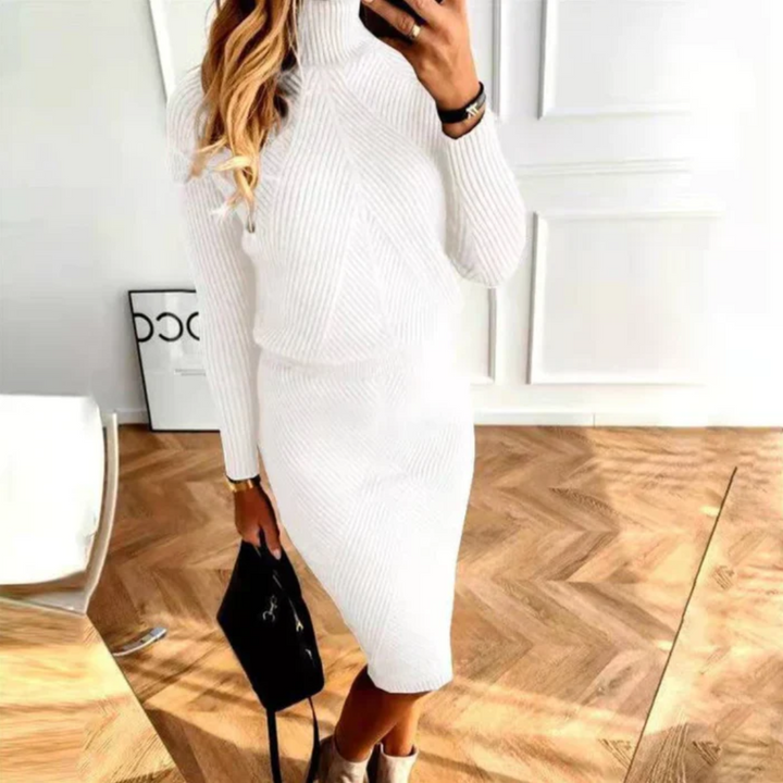 Rippstrick Pullover Und Rock | Autumn
