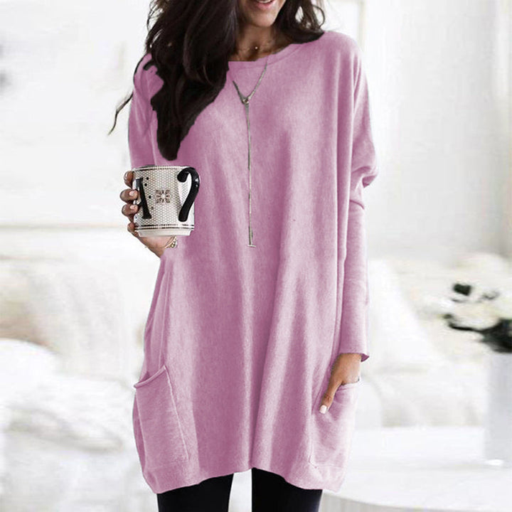 Oversize Tunika Pullover Mit Taschen Für Damen | Winter