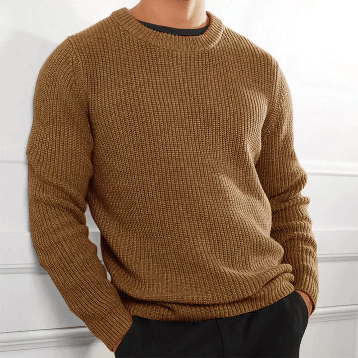 Stilvoller Strickpullover Mit Rundhalsausschnitt Für Herren | Winter