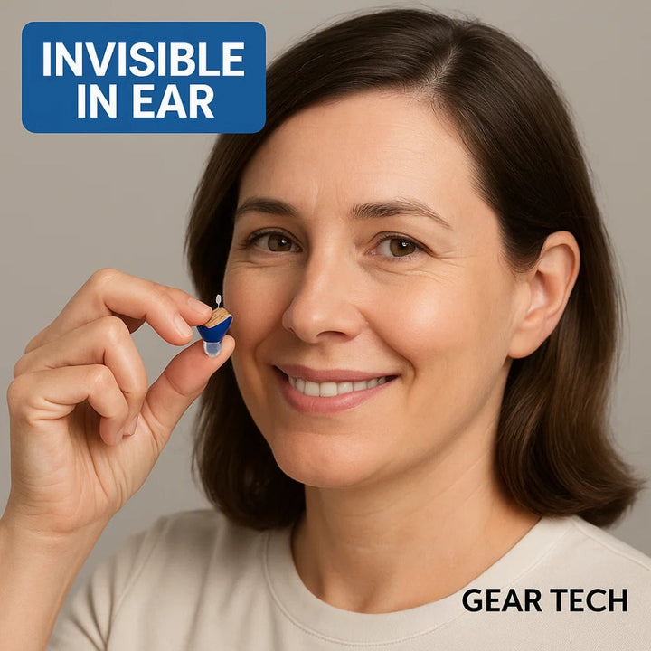 Compact In-Ear Hearing Aids Rechargeable Clear Audio