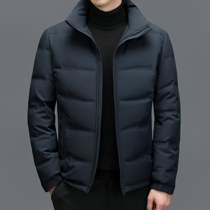 Herren Steppjacke Mit Langen Ärmeln | Reißverschluss