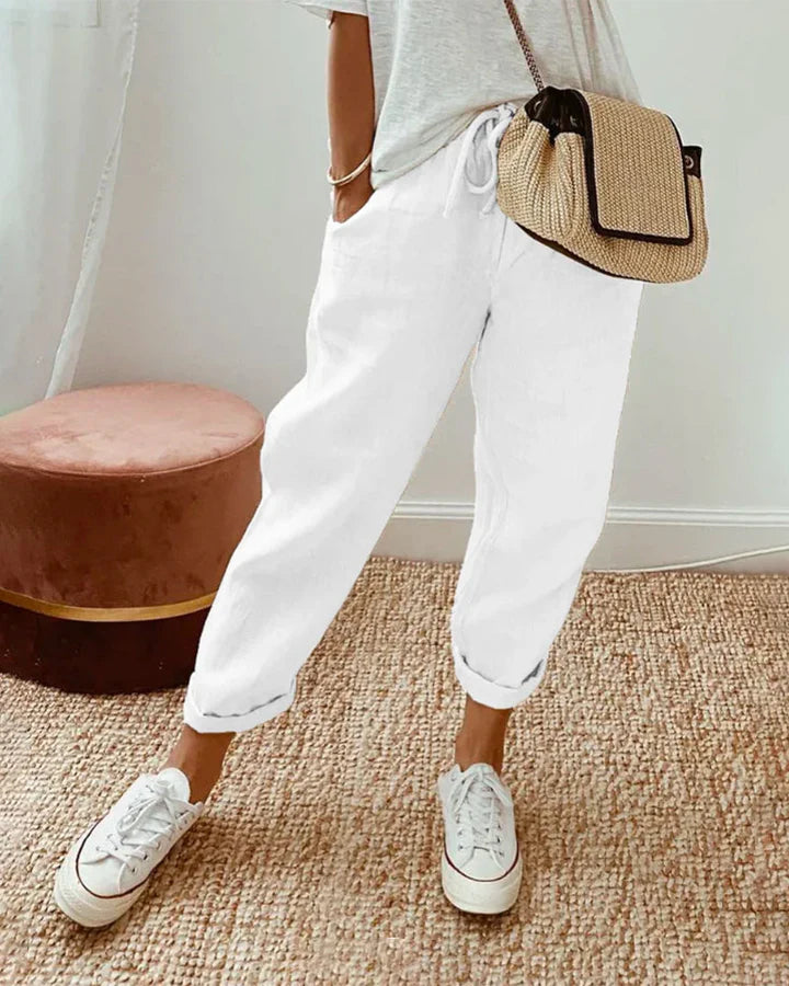 Anti-Sweat Luxe Leinenhose – Atmungsaktiv & Elegant für warme Tage | Leichte Herrenhose
