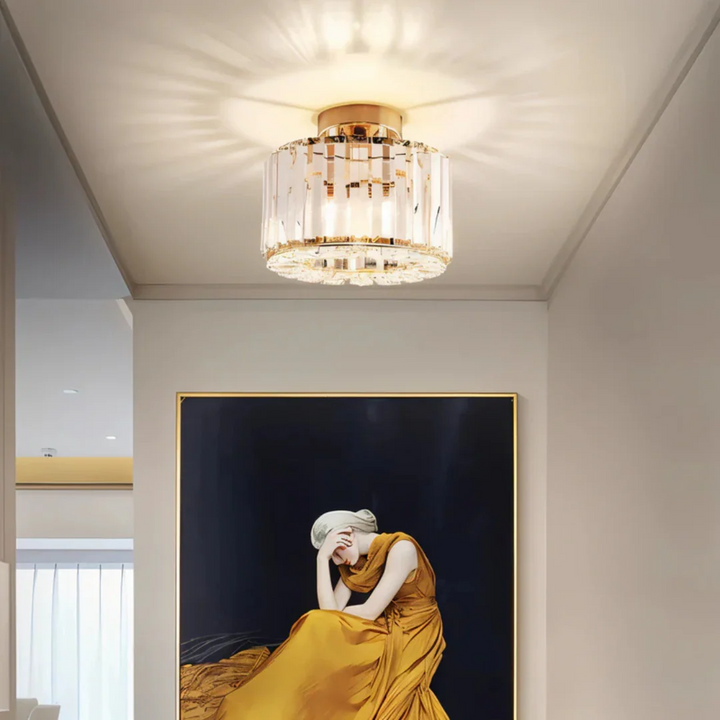 Kristall-Deckenleuchte mit LED – Luxuriös, Funkelnd & Elegant | Stilvolle Beleuchtung für Wohnzimmer, Flur & Schlafzimmer