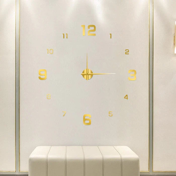 Modern Decorative Wall Clock Silent & simple to Mount