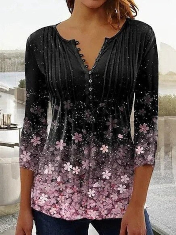 Camila | Elegante Blumenbluse Für Damen