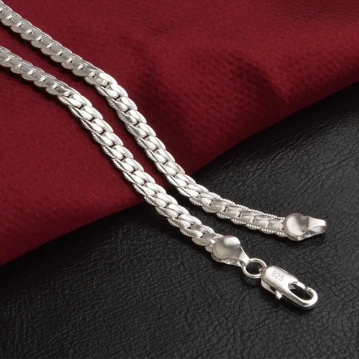 Sterling Silber Halskette – Elegantes Design mit Glückssymbol | Hochwertig, Zeitlos & Perfekt als Geschenk
