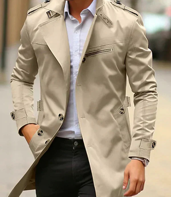 Trenchcoat Mit Stehkragen Für Herren | Winter