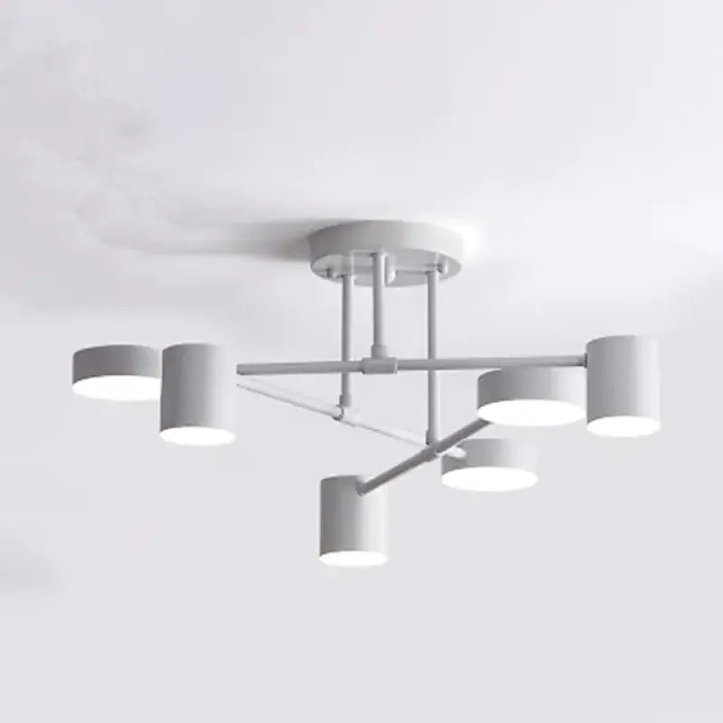 Contemporary 6-Light Ceiling Light Adjustable Ambience for Modern Interiors