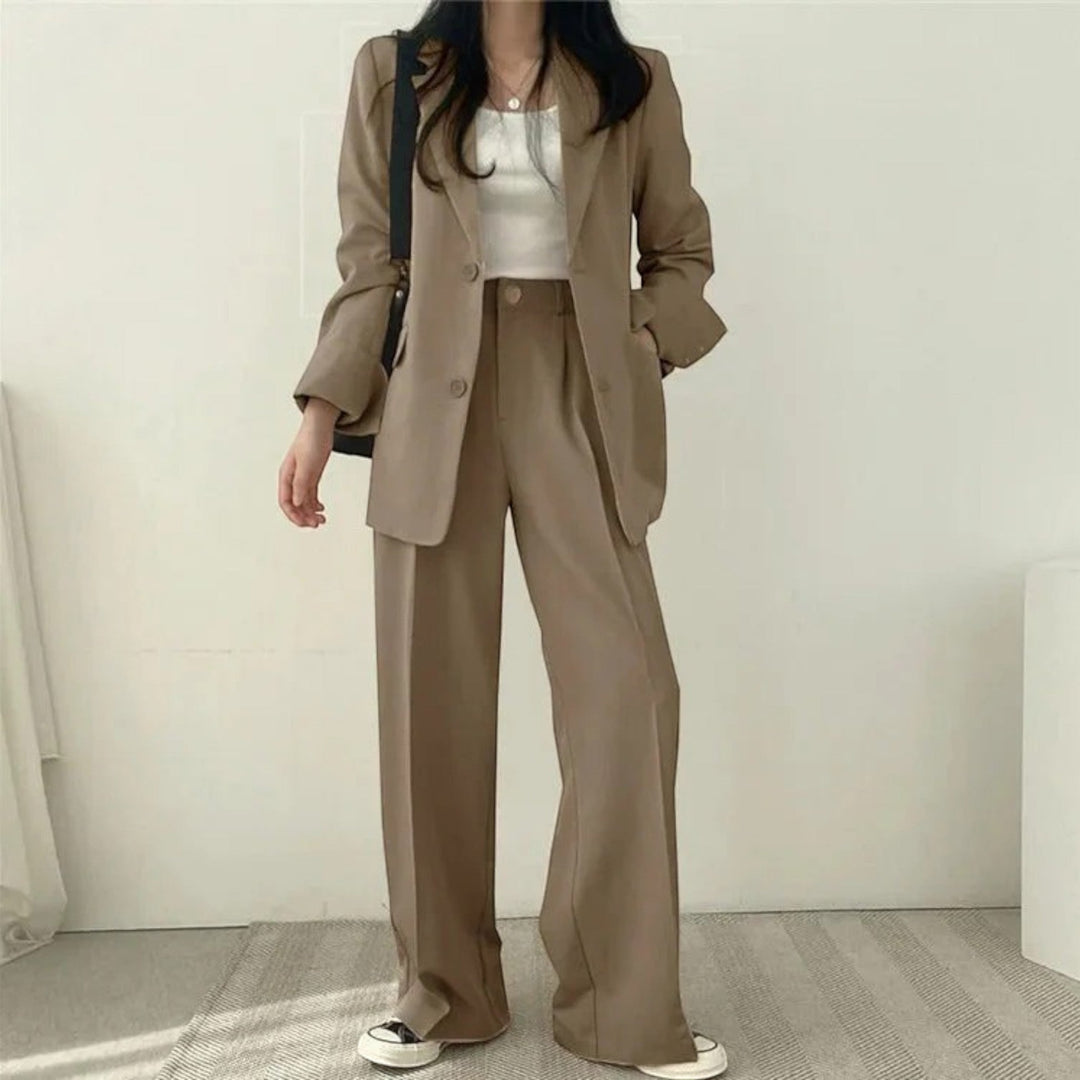 Amandine | Lässiges Blazer-set In Übergröße Für Damen