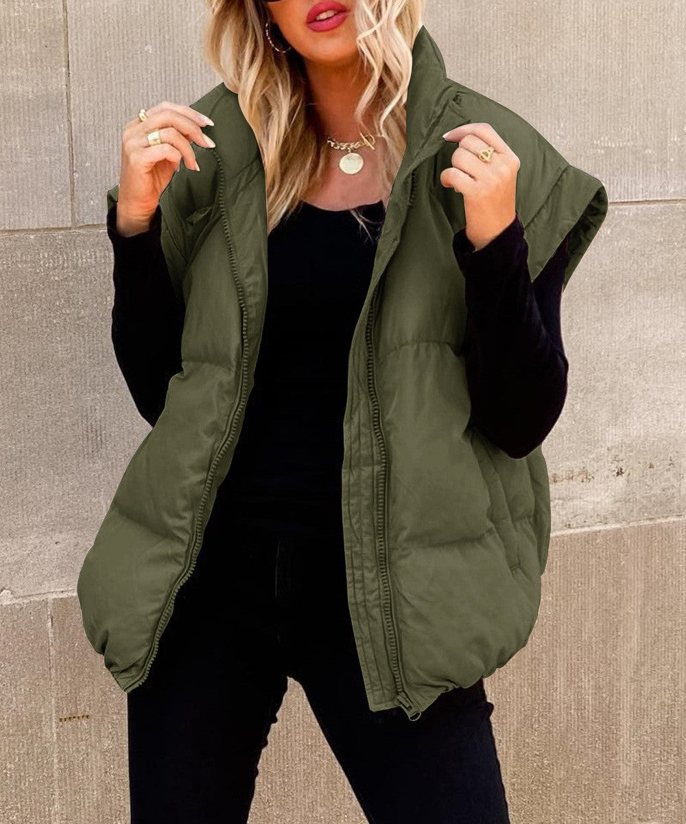 Modische Zip-Weste Für Damen | Winter