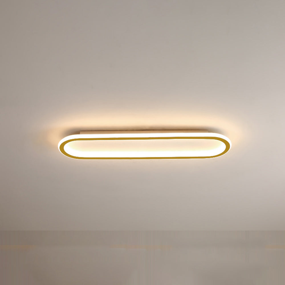 Rectangular LED Flush Ceiling Light Slim Modern Fitting