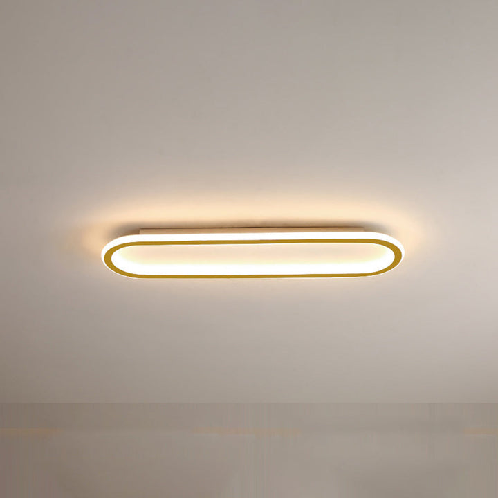 Rectangular LED Flush Ceiling Light Slim Modern Fitting