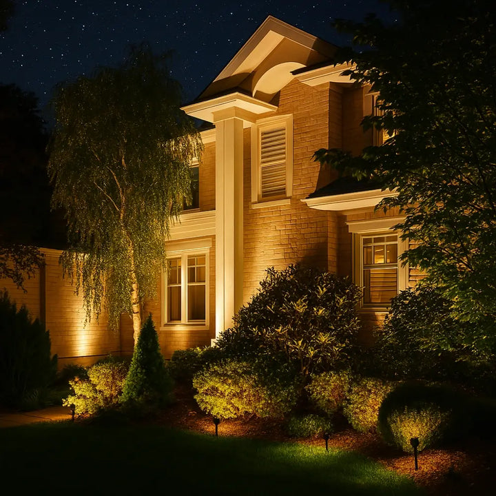 Solar Garden Spotlight Adjustable Colour Outdoor Lighting