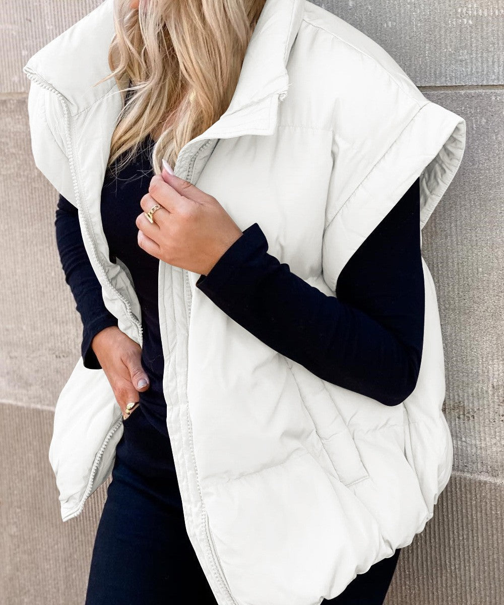 Modische Zip-Weste Für Damen | Winter
