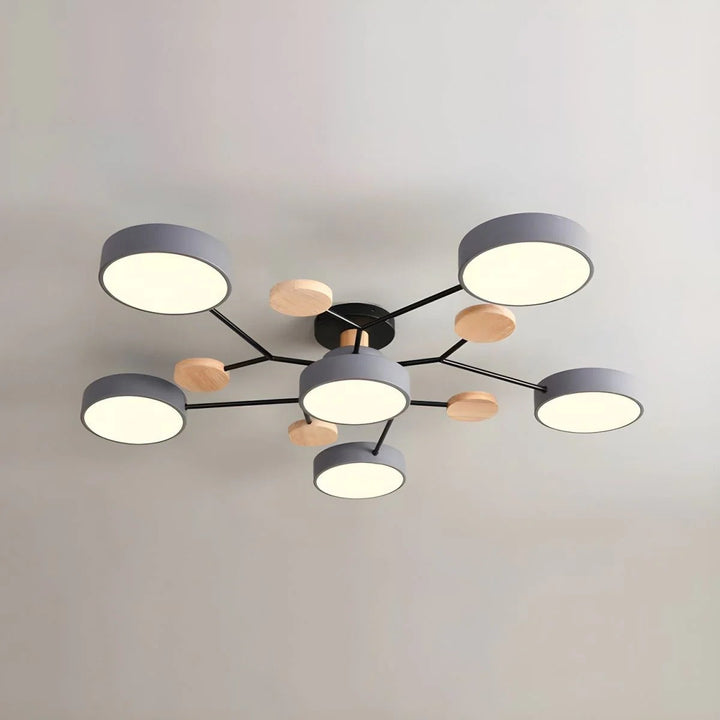 Contemporary LED Ceiling Light Flush Mount Multi-Light Fixture