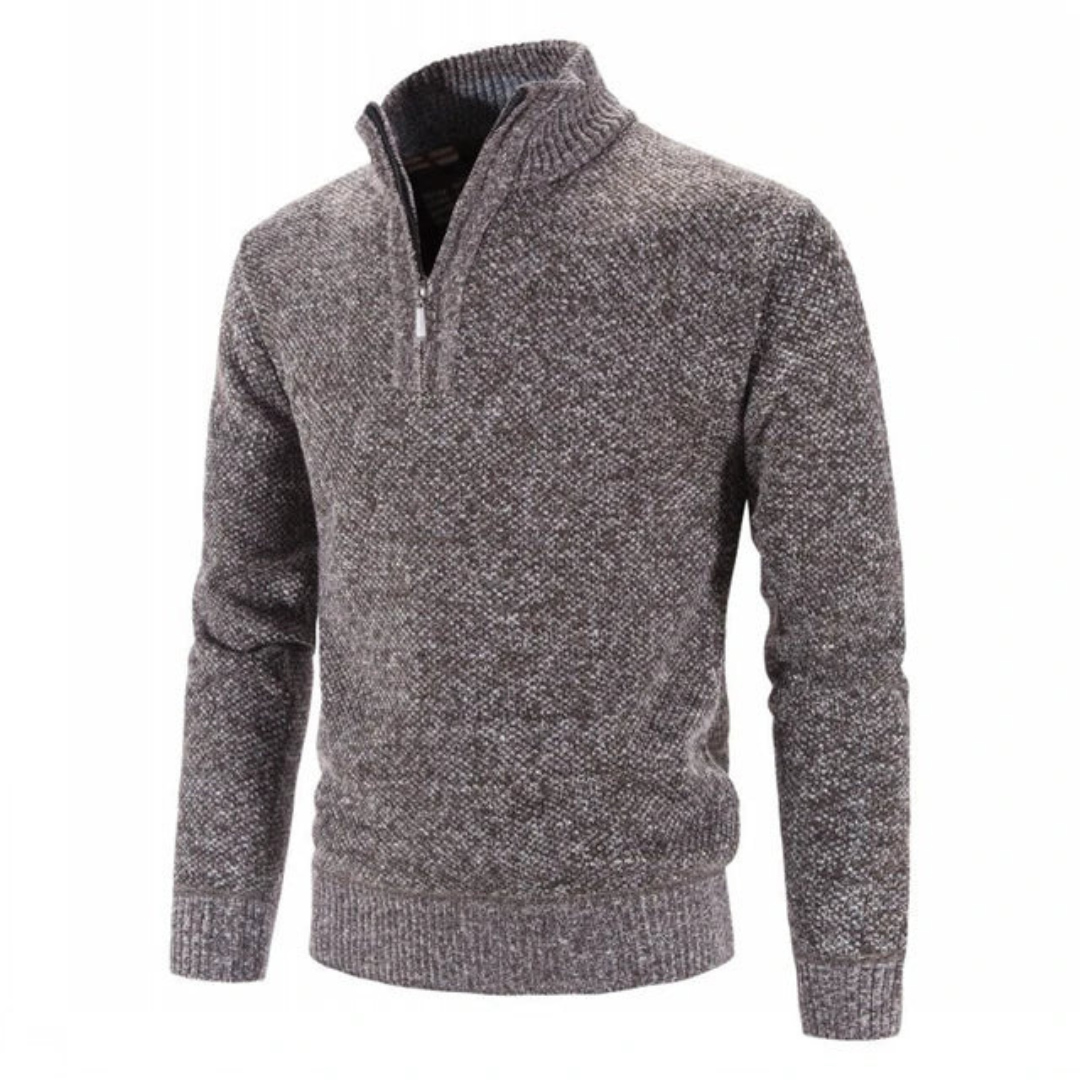 Herren Winterpullover Mit Langarm | Halb Reißverschluss