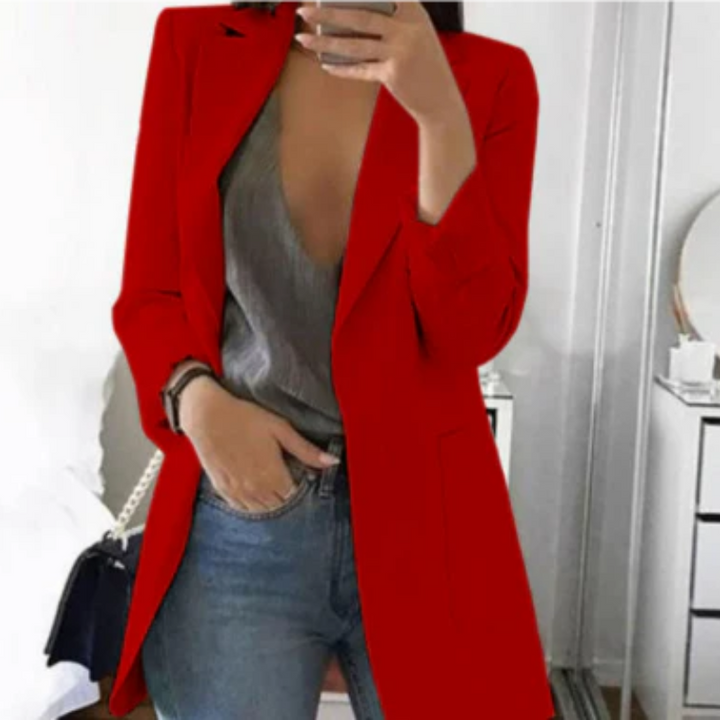 Lässiger Blazer Mit Langen Ärmeln Für Damen | Winter