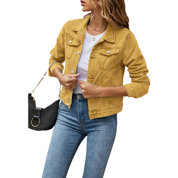Stylische Jeansjacke Für Frauen | Fronttaschen
