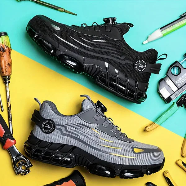 Maxwell – Herrenschuhe mit Stahlkappe & Durchtrittschutz – Atmungsaktiv & Rutschfest für Outdoor-Aktivitäten