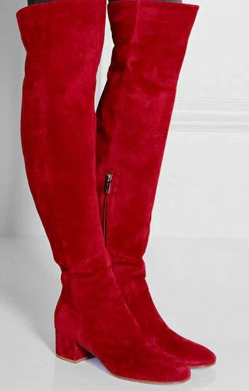 Overknee-Stiefel Mit Blockabsatz Für Damen | Winter