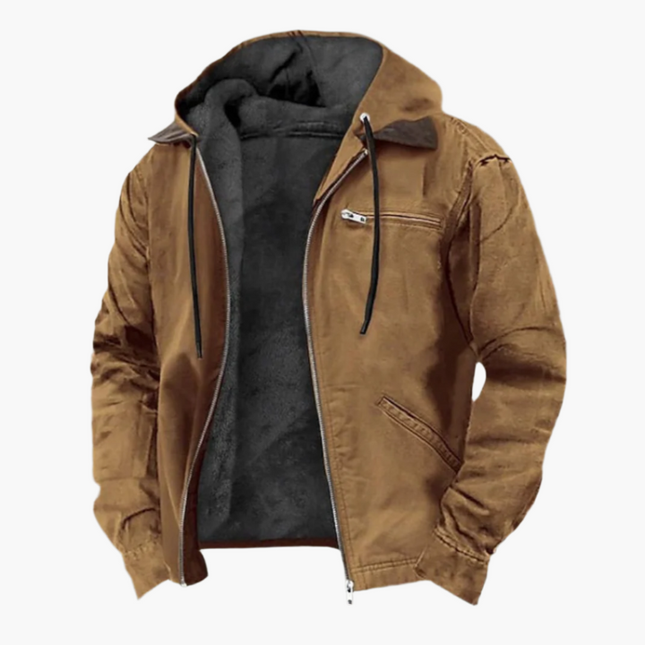 Lässige Winterjacke Mit Kapuze Für Herren | Mit Brusttasche