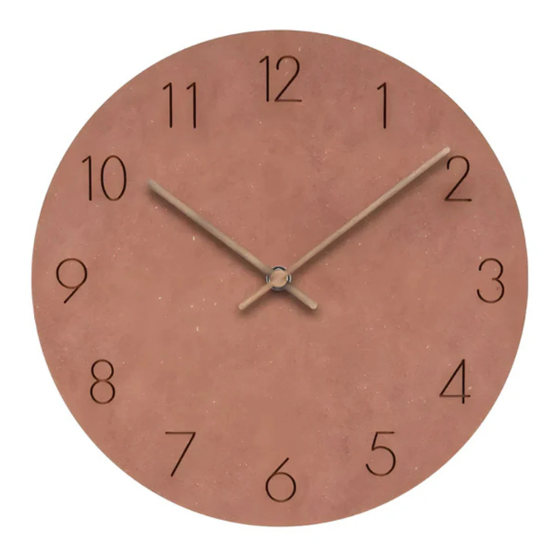 Holz-Wanduhr im minimalistischen Design – Stilvoll & Lautlos | Perfekt für Wohnzimmer, Büro & moderne Innenräume