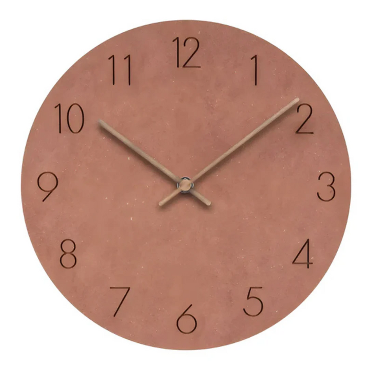Holz-Wanduhr im minimalistischen Design – Stilvoll & Lautlos | Perfekt für Wohnzimmer, Büro & moderne Innenräume