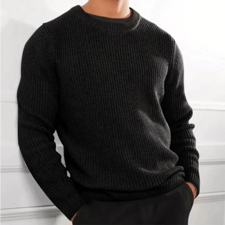 Stilvoller Strickpullover Mit Rundhalsausschnitt Für Herren | Winter