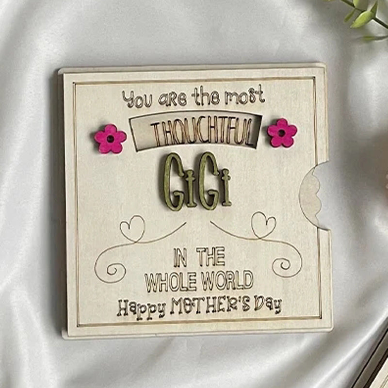 Rotating Sentiment Display Card A Unique Mother's Day Gift for Her