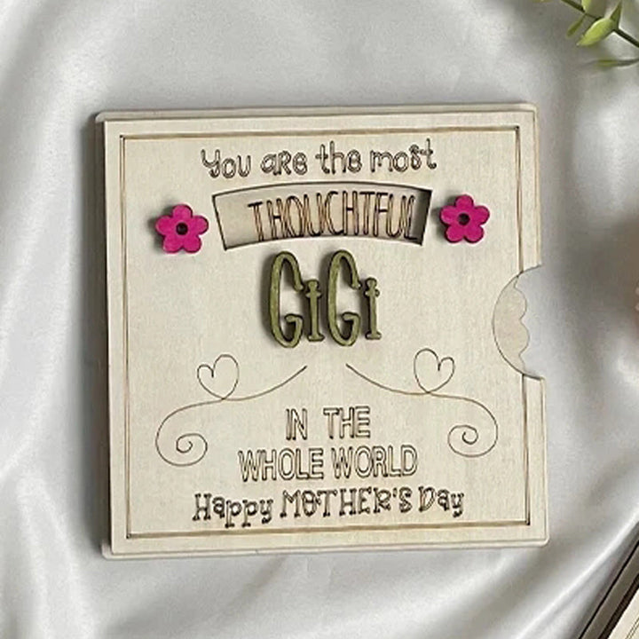 Rotating Sentiment Display Card A Unique Mother's Day Gift for Her