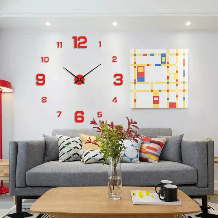 Modern Decorative Wall Clock Silent & simple to Mount