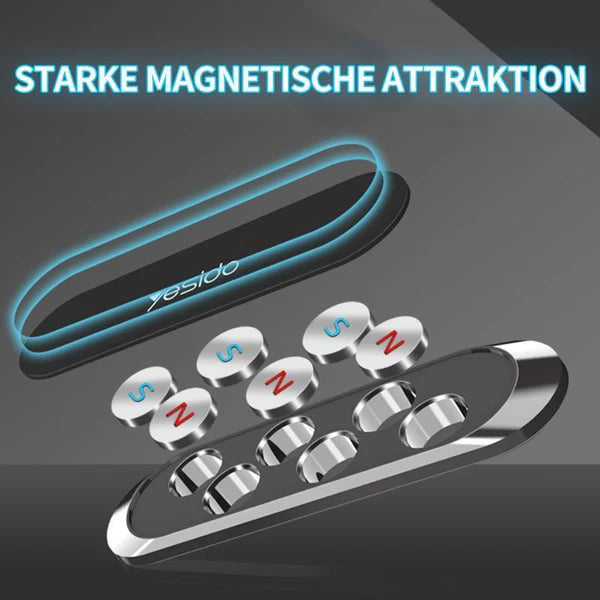 Magnetischer Telefonhalter – Montagefrei, Stark & Vielseitig | Für Auto, Schreibtisch & unterwegs geeignet