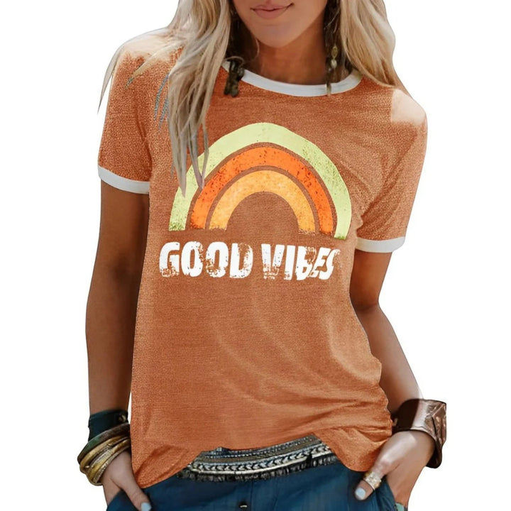 Amélie | Lässiges Grafik-t-shirt Für Damen | Kurzarm