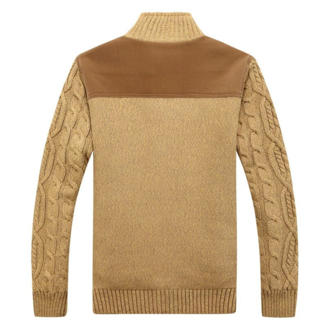 Gestrickte Jacke Mit Knöpfen Für Herren | Mit Langen Ärmeln