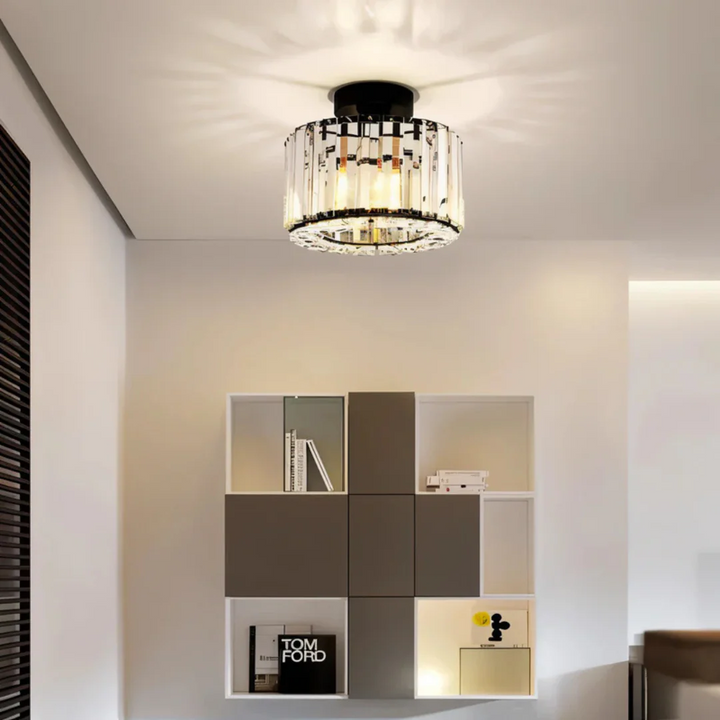 Kristall-Deckenleuchte mit LED – Luxuriös, Funkelnd & Elegant | Stilvolle Beleuchtung für Wohnzimmer, Flur & Schlafzimmer