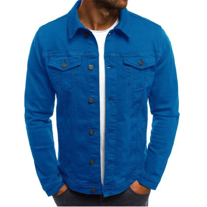 Klassische Jeansjacke Mit Brusttaschen Für Herren | Slim Fit